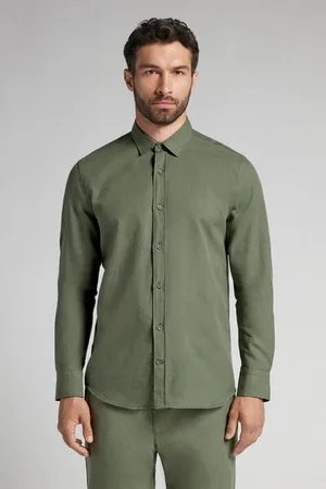 intimissimi Camisa de Lino y Algodón Hombre Tamaño M