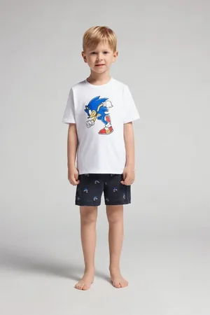intimissimi Pijama Corto Niño Algodón Estampado Sonic Niño Tamaño 12-13