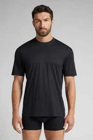 intimissimi Camiseta de Algodón Superlight Premium Mercerizado Hombre Tamaño S