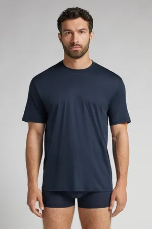 intimissimi Camiseta de Algodón Superlight Premium Mercerizado Hombre Tamaño L