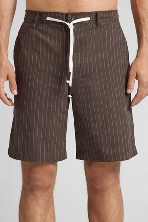intimissimi Pantalones Cortos de Lino y Algodón Hombre Tamaño L