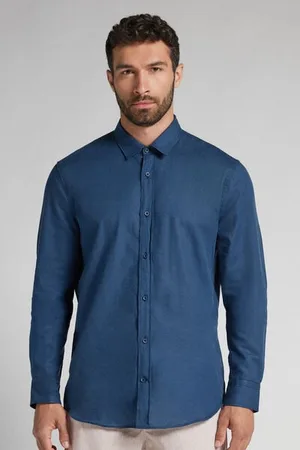 intimissimi Camisa de Lino y Algodón Hombre Tamaño XXL