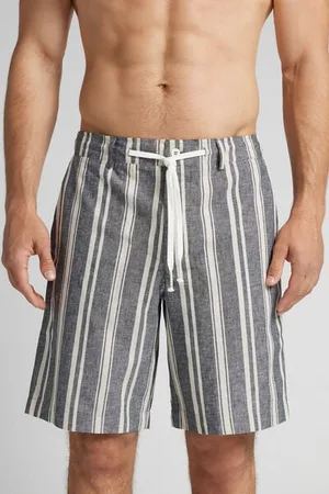 intimissimi Pantalones Cortos de Lino y Algodón Hombre Tamaño S