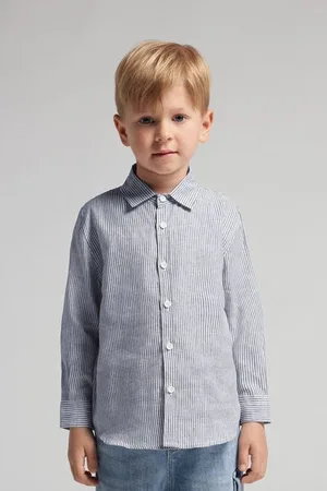 intimissimi Camisa de Lino y Algodón para Niños Niño Tamaño 4-5