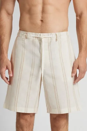 intimissimi Pantalones Cortos de Lino y Algodón Hombre Tamaño XXL