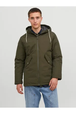 Schott NYC Snork - Abrigo de manga larga para hombre, color dark khaki,  talla s