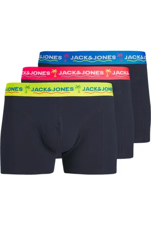 Calzoncillos largos negros con logo en la cinturilla de Jack & Jones