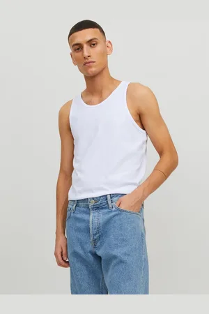 JACK & JONES Camiseta De Tirantes Liso Cuello Redondo