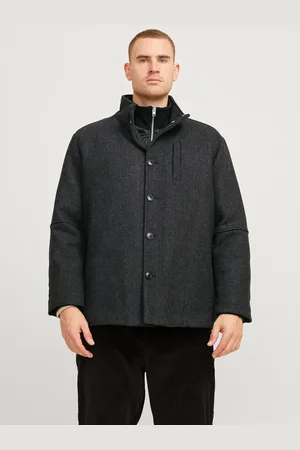 JACK & JONES Plus Size Abrigo De Lana