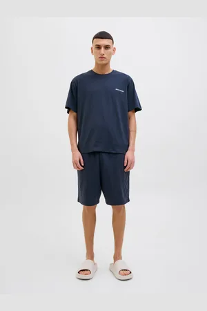JACK & JONES Paquete De 2 Conjunto De Ropa De Descanso Liso Cuello Redondo