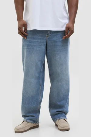 JACK & JONES Vaqueros Corte Loose Tiro Alto Plus