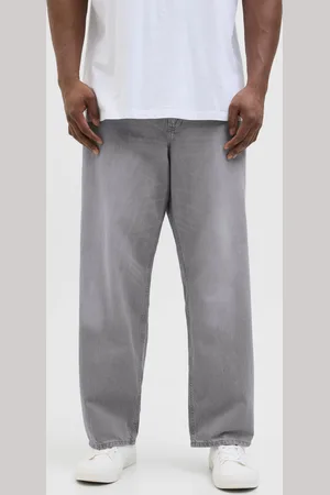 JACK & JONES Vaqueros Corte Loose Tiro Alto Plus