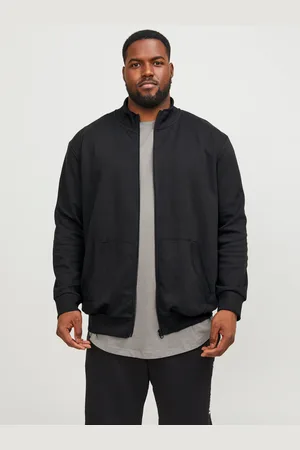 JACK & JONES Plus Size Sudadera Con Cremallera Liso