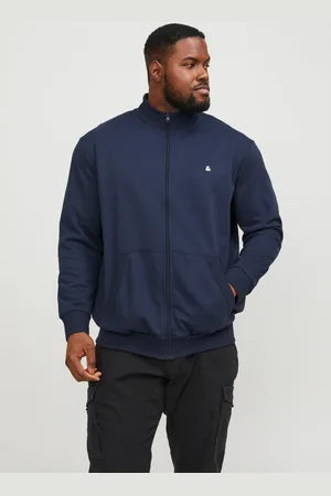 JACK & JONES Plus Size Sudadera Con Cremallera Liso