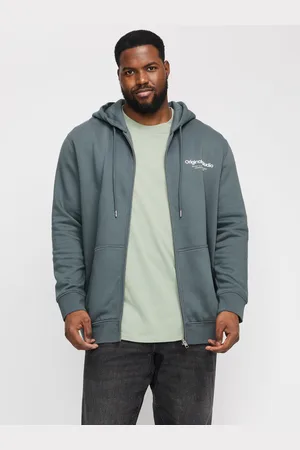 JACK & JONES Plus Size Sudadera Con Cremallera Estampado