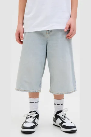 JACK & JONES Corte Baggy Shorts Vaqueros Junior