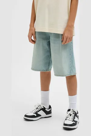JACK & JONES Corte Baggy Shorts Vaqueros Junior