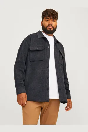 JACK & JONES Plus Size Sobrecamisa Corte Relaxed