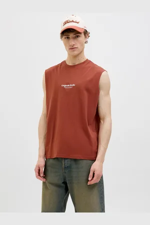 JACK & JONES Camiseta De Tirantes Estampado Cuello Redondo