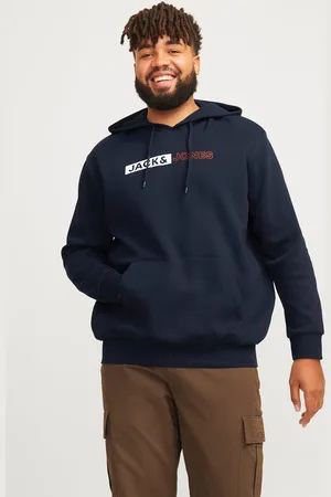 JACK & JONES Plus Size Sudadera Con Capucha Logotipo