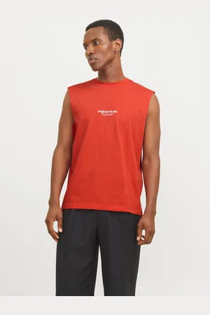 JACK & JONES Camiseta De Tirantes Estampado Cuello Redondo