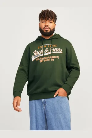 JACK & JONES Plus Size Sudadera Con Capucha Logotipo
