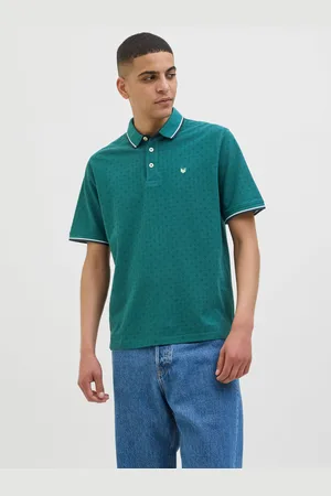 JACK & JONES Polo All Over Print Cuello Italiano