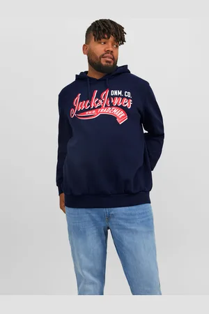 JACK & JONES Plus Size Sudadera Con Capucha Logotipo