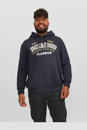 JACK & JONES Plus Size Sudadera Con Capucha Logotipo