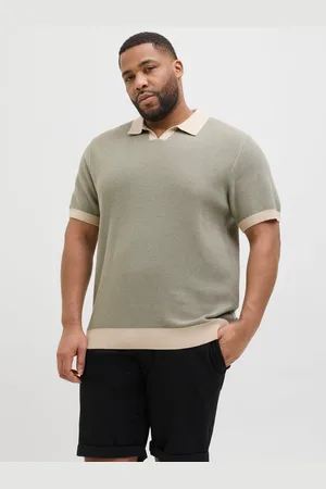 JACK & JONES Plus Size Polo Cuello Dividido