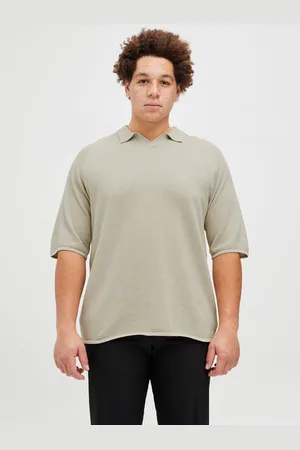 JACK & JONES Plus Size Jersey De Punto Cuello Dividido