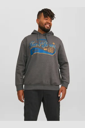 JACK & JONES Plus Size Sudadera Con Capucha Logotipo