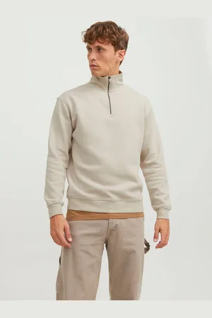 JACK & JONES Sudadera Con Media Cremallera Liso