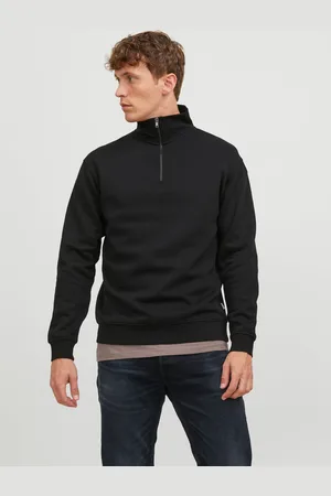 JACK & JONES Sudadera Con Media Cremallera Liso