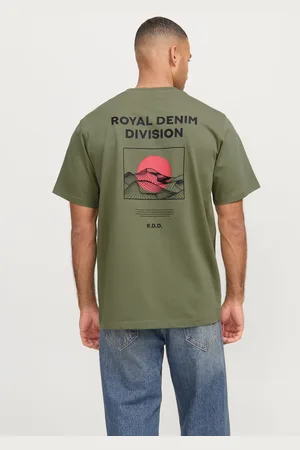 R.D.D. ROYAL DENIM DIVISION Camiseta Impresión Posterior Cuello Redondo