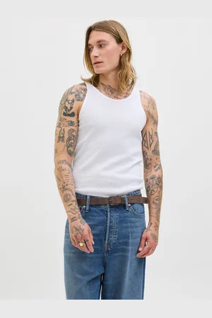 JACK & JONES Camiseta De Tirantes Liso Cuello Redondo