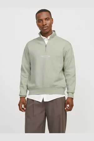 JACK & JONES Sudadera Con Media Cremallera Con Texto