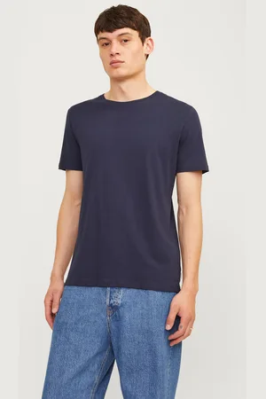 JACK & JONES Paquete De 3 Camiseta Liso Cuello Redondo