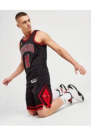 NBA Chicago Bulls Pantalones de Bolsillo para Hombre Rojo Swingman