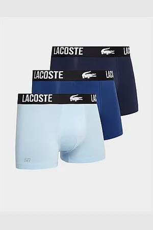 Lacoste Men's 5H1803 Underwear, Marine/Blanc-Argent Chine, XS