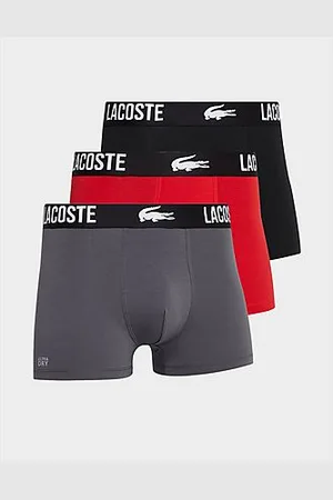 Lacoste Men's 5H3401 Underwear, Black/Marina-Panoramic GRAP, XS :  : Fashion