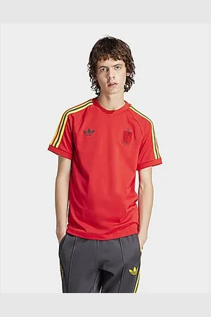 Nueva colección de camisetas deportivas de color rojo para hombre