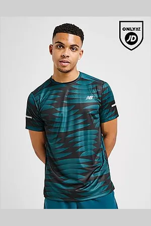 New Balance Camiseta All Over Print Stripe