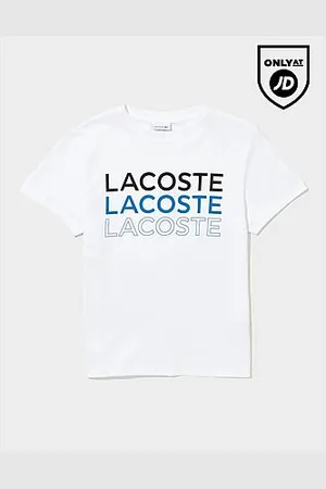 Lacoste Camiseta Triple Logo júnior