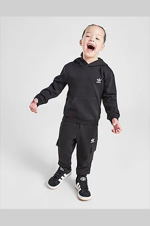 adidas Essential Trefoil Overhead Tracksuit Children