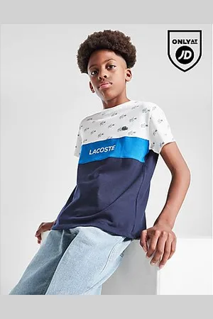 Lacoste Camiseta All Over Print Cut & Sew júnior