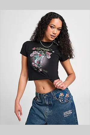 ED HARDY Camiseta Cross Diamante Baby