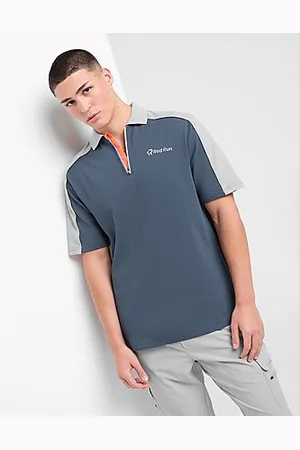 Red Run Activewear Polo Zipped