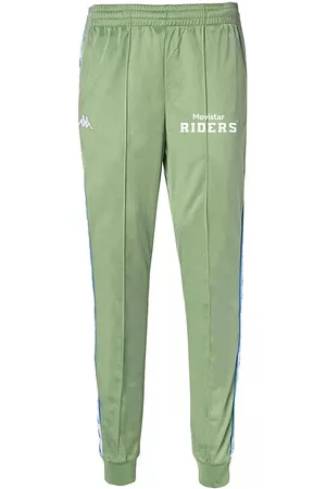Kappa Hombre Pantalones - Pantalones 222 BANDA RASTORIAI SLIM MOVISTAR Verde Hombre