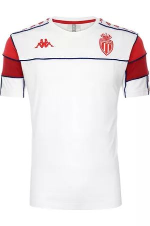 Kappa Niños Camisetas - Camiseta Arari AS Monaco niño Blanco